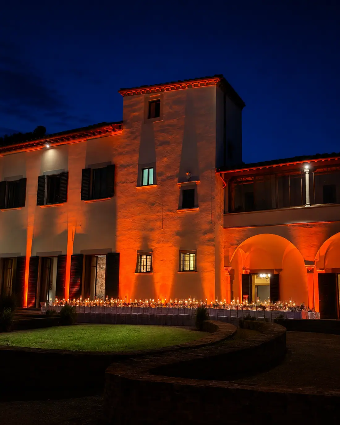 La villa di sera